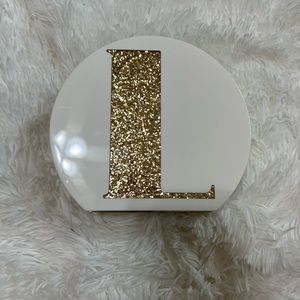 Kate spade enamel initial clutch